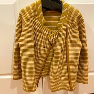 Tory Burch 100% merino wool sweater/jacket